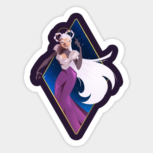 The Sorceress Sticker by Marcus Gilroy